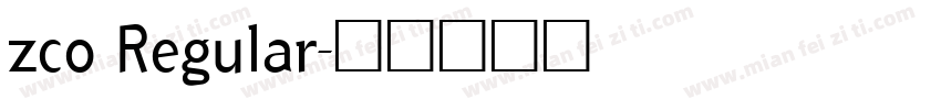 zco Regular字体转换